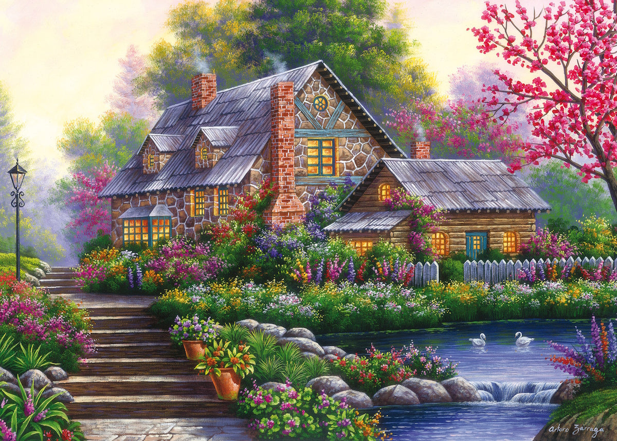 Ravensburger - Romantic Cottage Puzzle 1000 Pieces